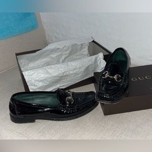 Authentic Gucci patent leather loafer